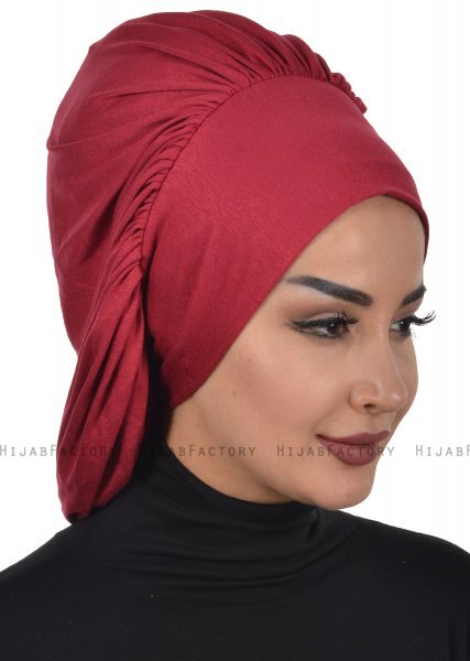 Isabella - Bordeaux Katoen Turban - Ayse Turban