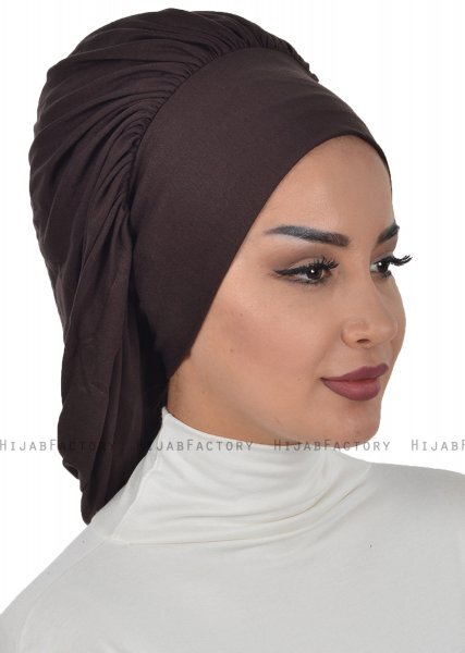 Isabella - Bruin Katoen Turban - Ayse Turban