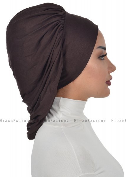 Isabella - Bruin Katoen Turban - Ayse Turban