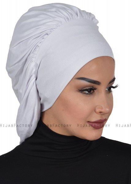 Isabella - Wit Katoen Turban - Ayse Turban