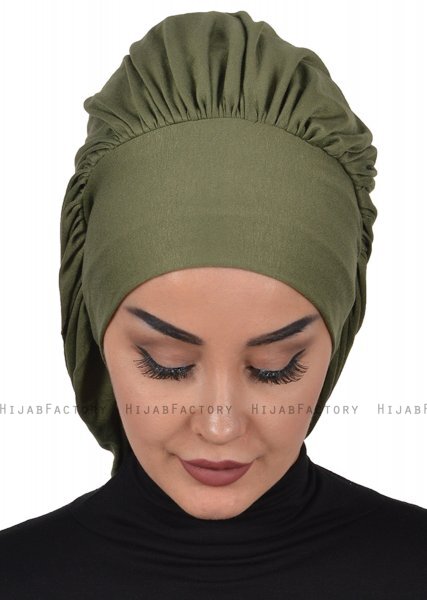 Isabella - Khaki Katoen Turban - Ayse Turban