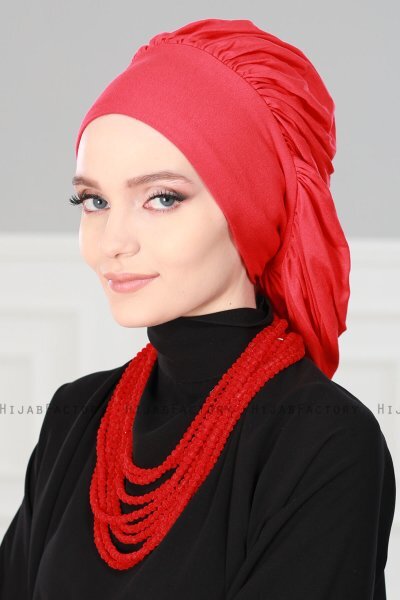 Isabella - Rood Katoen Turban - Ayse Turban