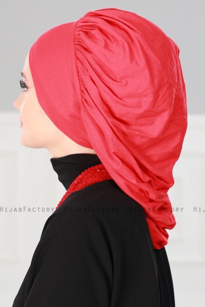 Isabella - Rood Katoen Turban - Ayse Turban