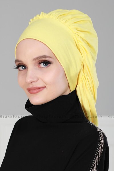 Isabella - Geel Katoen Turban - Ayse Turban
