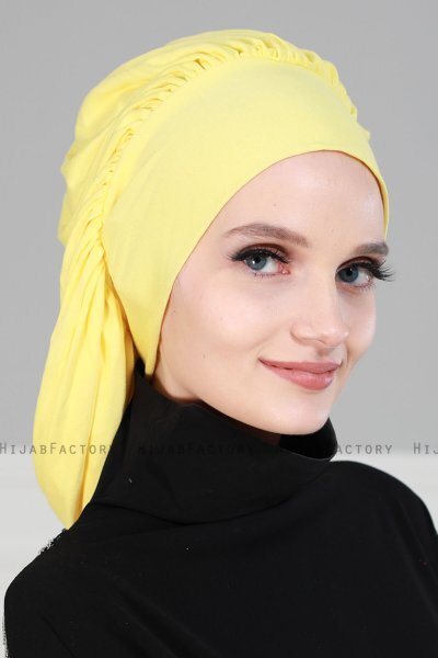 Isabella - Geel Katoen Turban - Ayse Turban