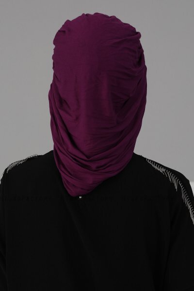 Isabella - Purper Katoen Turban - Ayse Turban