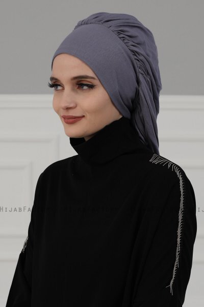 Isabella - Grijs Katoen Turban - Ayse Turban