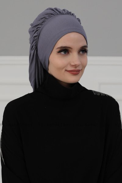 Isabella - Grijs Katoen Turban - Ayse Turban