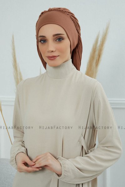 Isabella - Caramel Katoen Turban