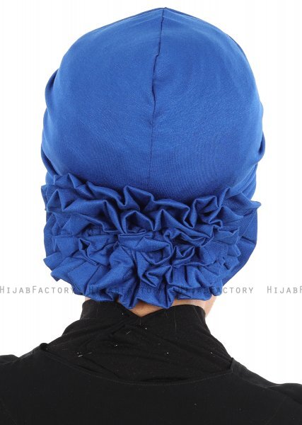 Elisabeth - Blauw Katoen Turban