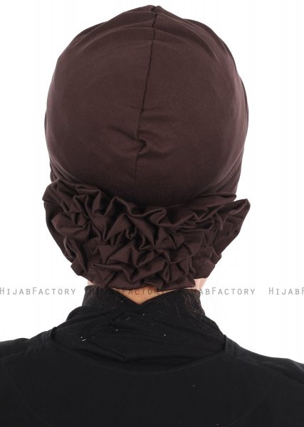 Elisabeth - Bruin Katoen Turban