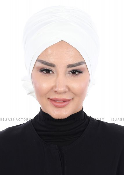 Elisabeth - Creme Katoen Turban