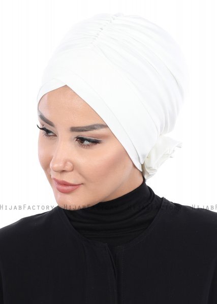 Elisabeth - Creme Katoen Turban