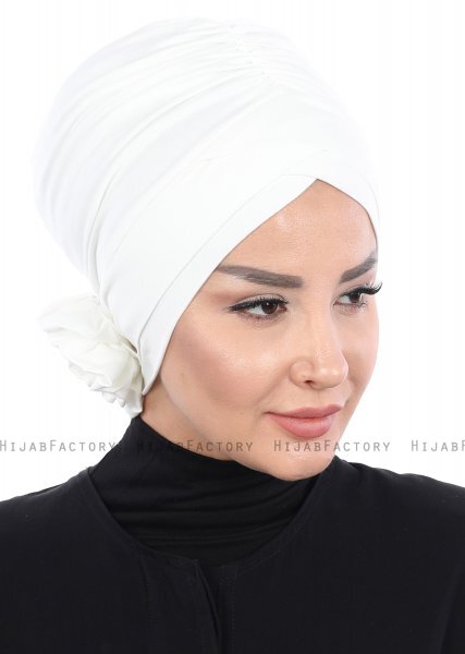 Elisabeth - Creme Katoen Turban