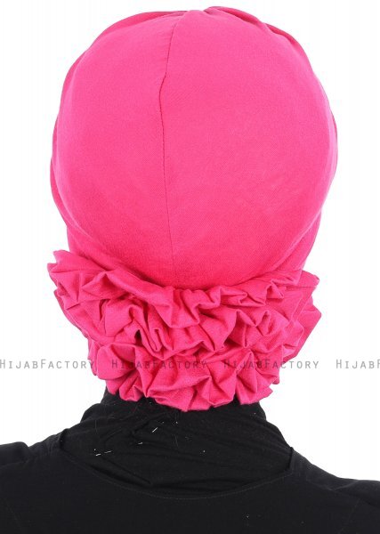Elisabeth - Fuchsia Katoen Turban