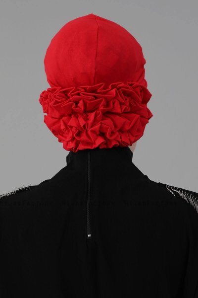 Elisabeth - Rood Katoen Turban