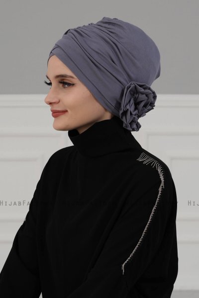 Elisabeth - Grijs Katoen Turban