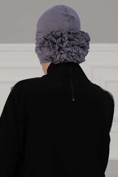 Elisabeth - Grijs Katoen Turban