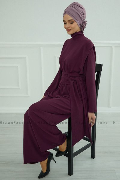 Elisabeth - Lilac Katoen Turban