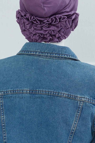 Elisabeth - Violet Katoen Turban