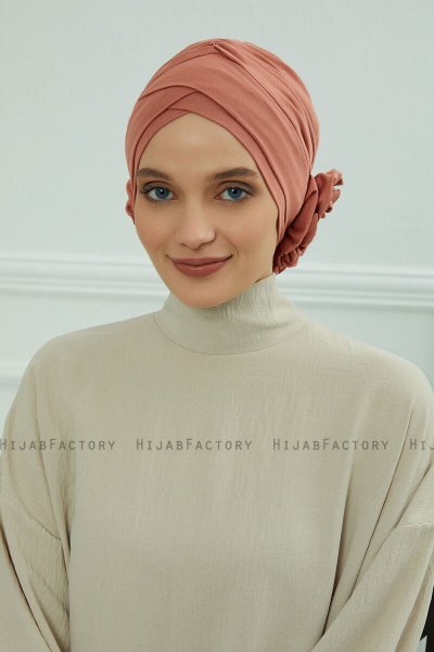 Elisabeth - Zalm Katoen Turban
