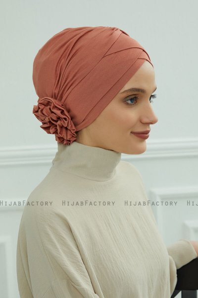 Elisabeth - Zalm Katoen Turban