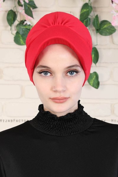 Sandra - Rood Katoen Turban - Ayse Turban