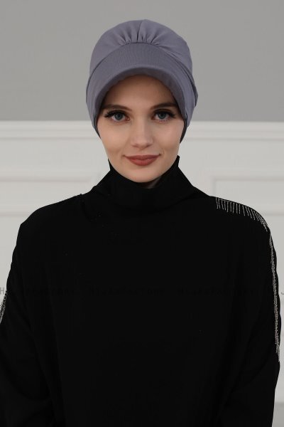 Sandra - Grijs Katoen Turban - Ayse Turban