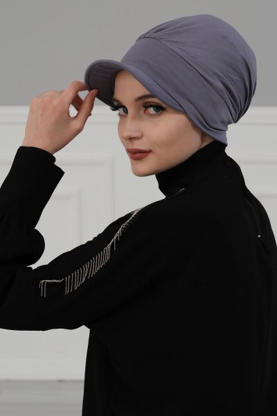 Sandra - Grijs Katoen Turban - Ayse Turban