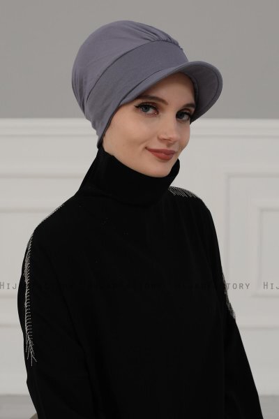 Sandra - Grijs Katoen Turban - Ayse Turban