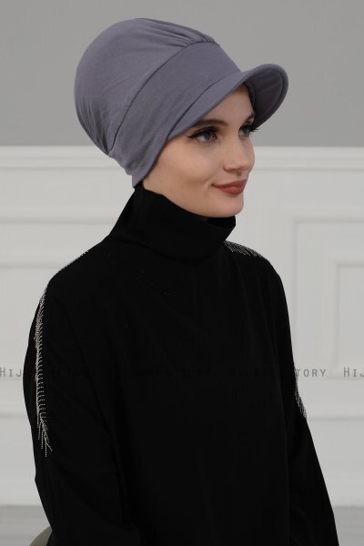 Sandra - Grijs Katoen Turban - Ayse Turban