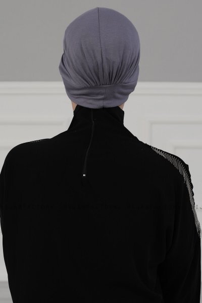 Sandra - Grijs Katoen Turban - Ayse Turban
