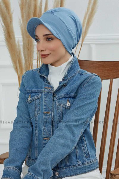 Sandra - Sky Blue Katoen Turban