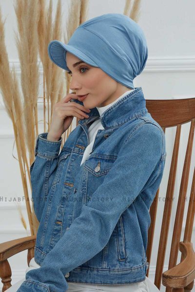 Sandra - Sky Blue Katoen Turban