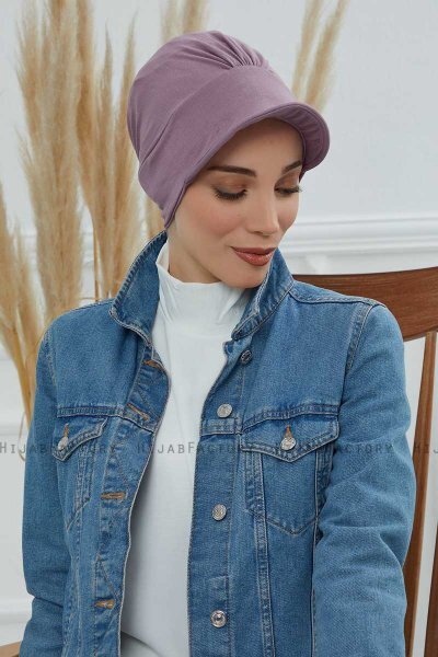 Sandra - Lilac Katoen Turban
