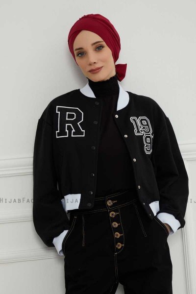 Ellie - Bordeaux Katoen Turban