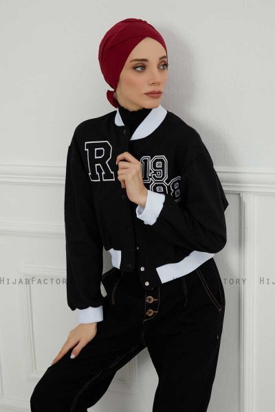 Ellie - Bordeaux Katoen Turban
