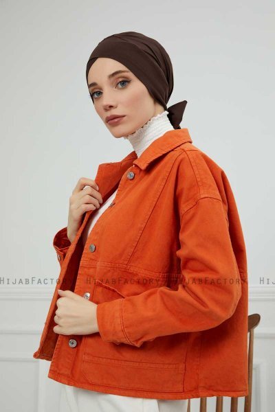 Ellie - Bruin Katoen Turban