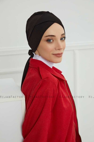 Ellie - Zwart Katoen Turban