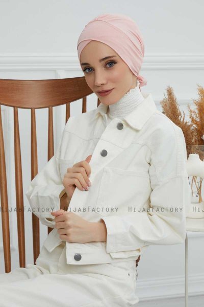 Ellie - Oudroze Katoen Turban