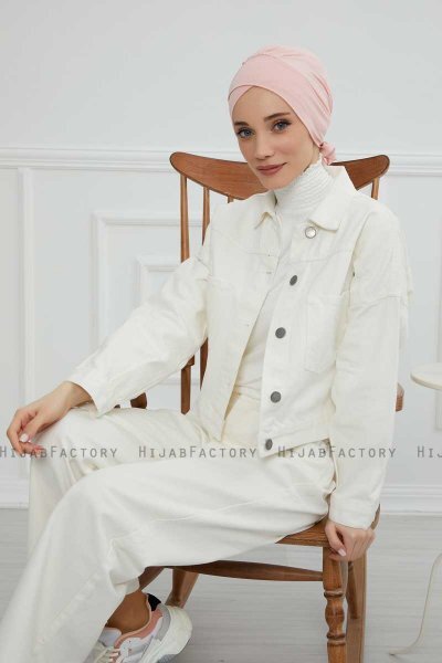 Ellie - Oudroze Katoen Turban