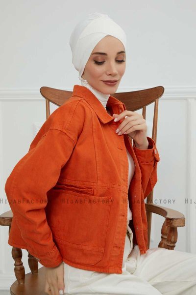 Ellie - Creme Katoen Turban