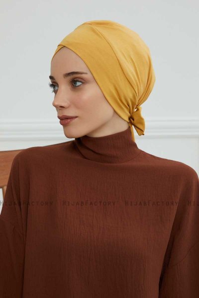 Ellie - Mosterd Katoen Turban
