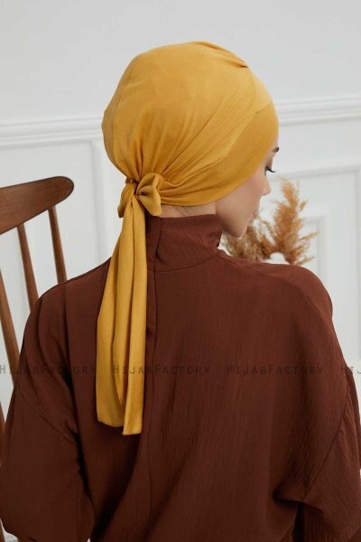 Ellie - Mosterd Katoen Turban