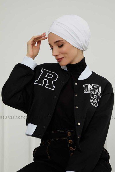 Ellie - Wit Katoen Turban