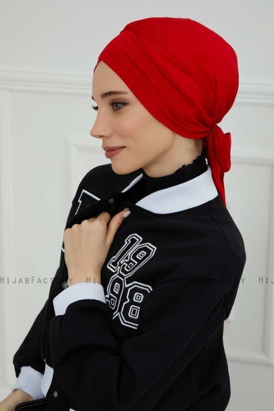 Ellie - Rood Katoen Turban