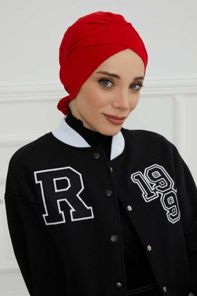 Ellie - Rood Katoen Turban