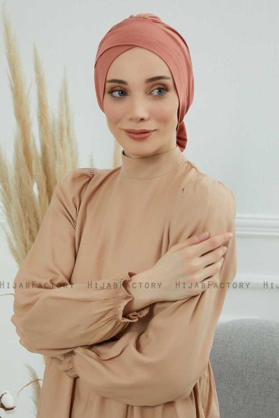 Ellie - Zalm Katoen Turban