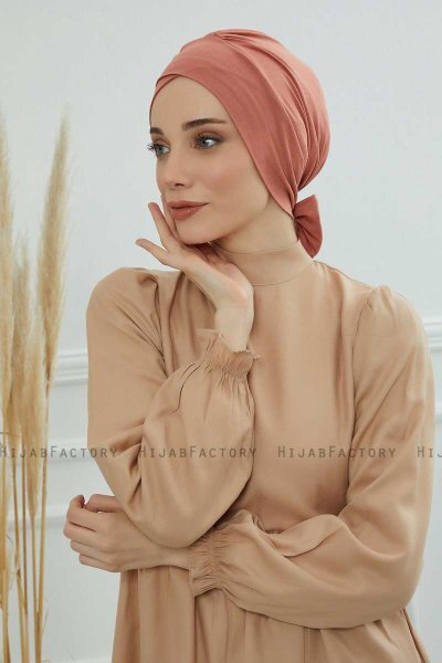 Ellie - Zalm Katoen Turban