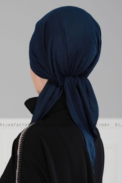 Felicia - Marineblauw Katoen Turban